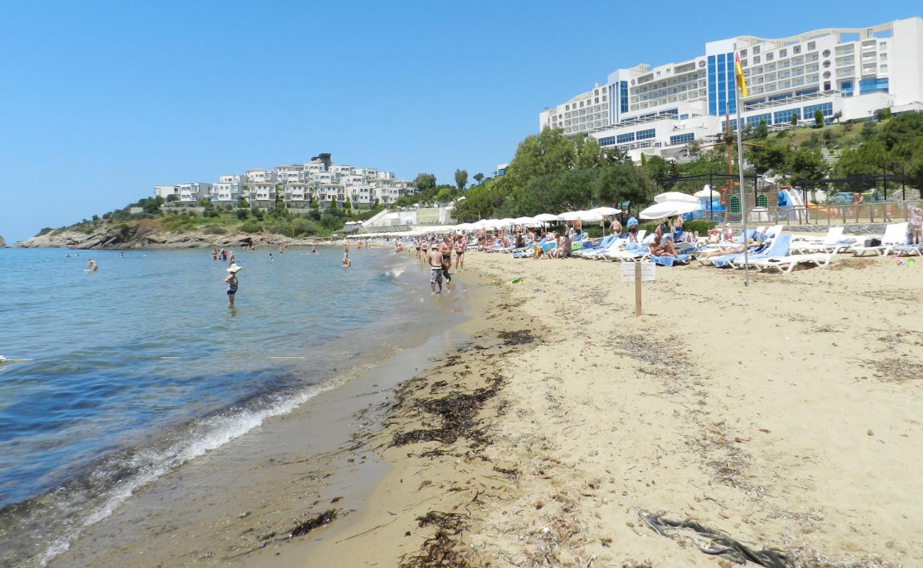Photo de Aria Claros Beach avec sable beige de surface