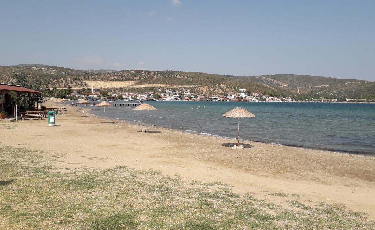 Photo de Balikliova Plaji avec sable gris de surface