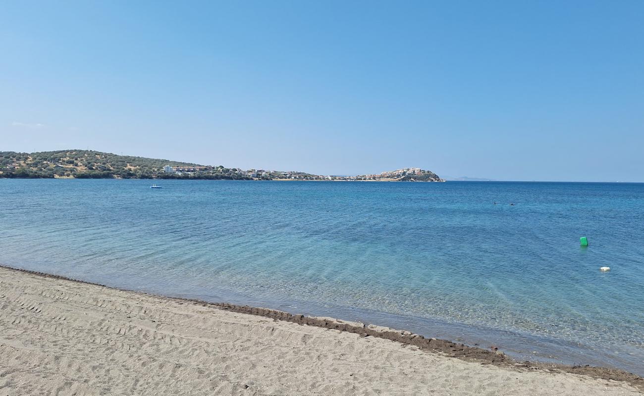 Photo de Yenisakran Plaji avec sable gris & galets de surface