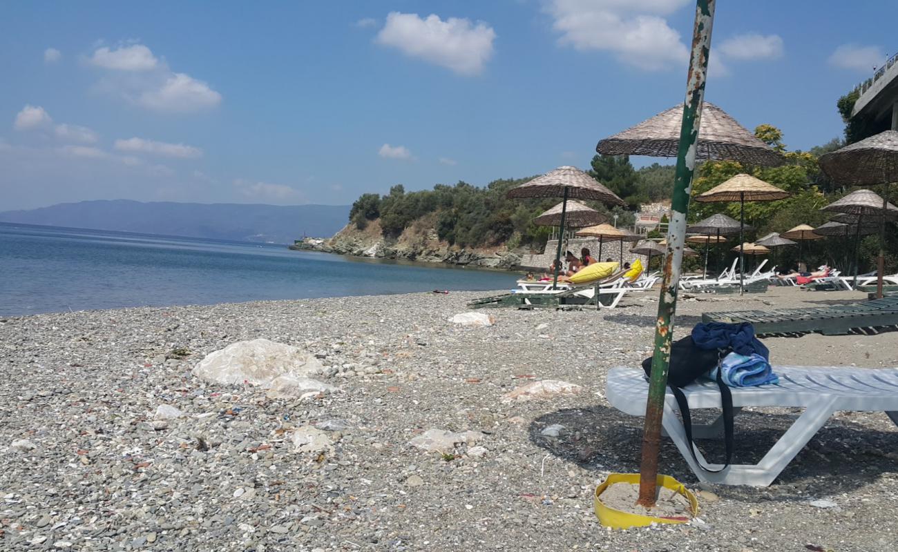 Photo de Atamer Doga Beach avec sable gris & galets de surface