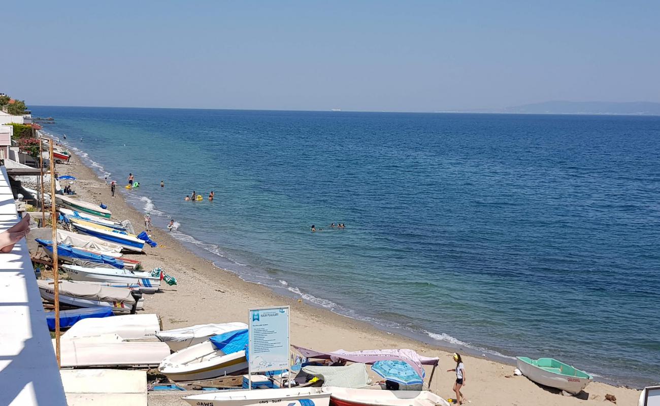 Photo de Altintas Beach avec galets gris de surface