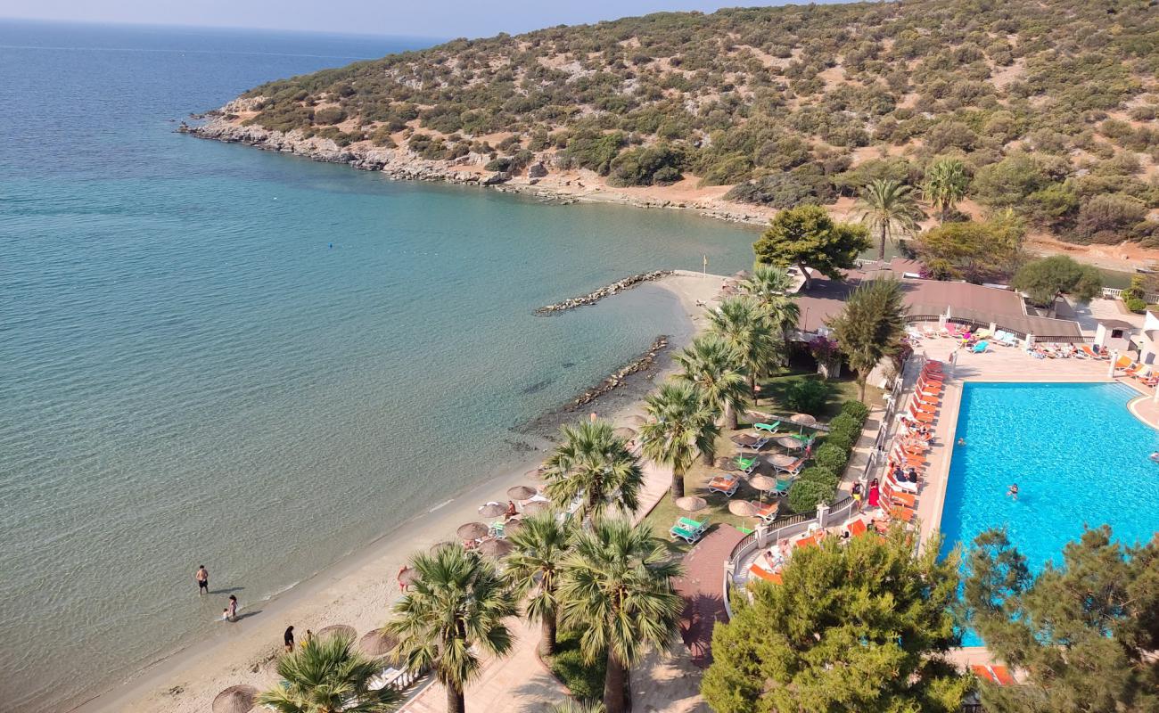 Photo de Tusan Beach avec sable beige de surface
