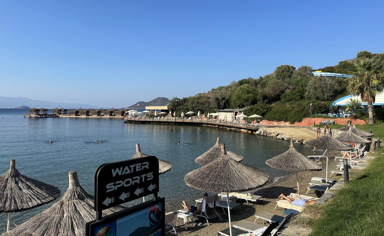 Photo de Yasmin Bodrum Beach avec sable gris de surface