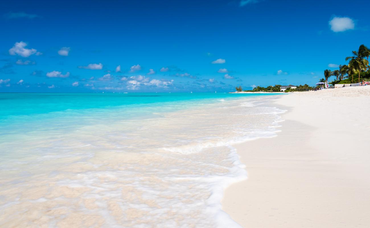 Photo de Plage de Sunset avec sable fin blanc de surface