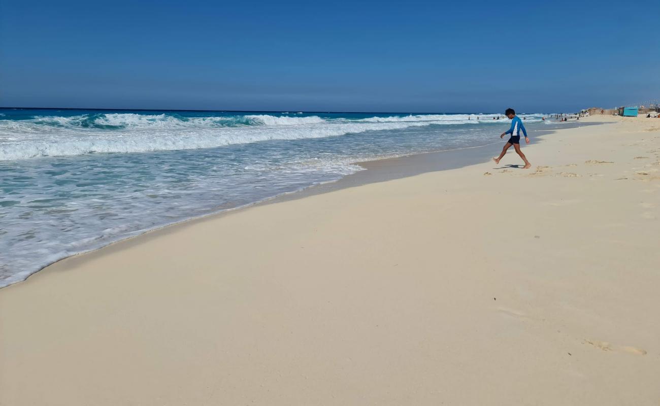 Photo de Blue Sand beach avec sable beige fin de surface