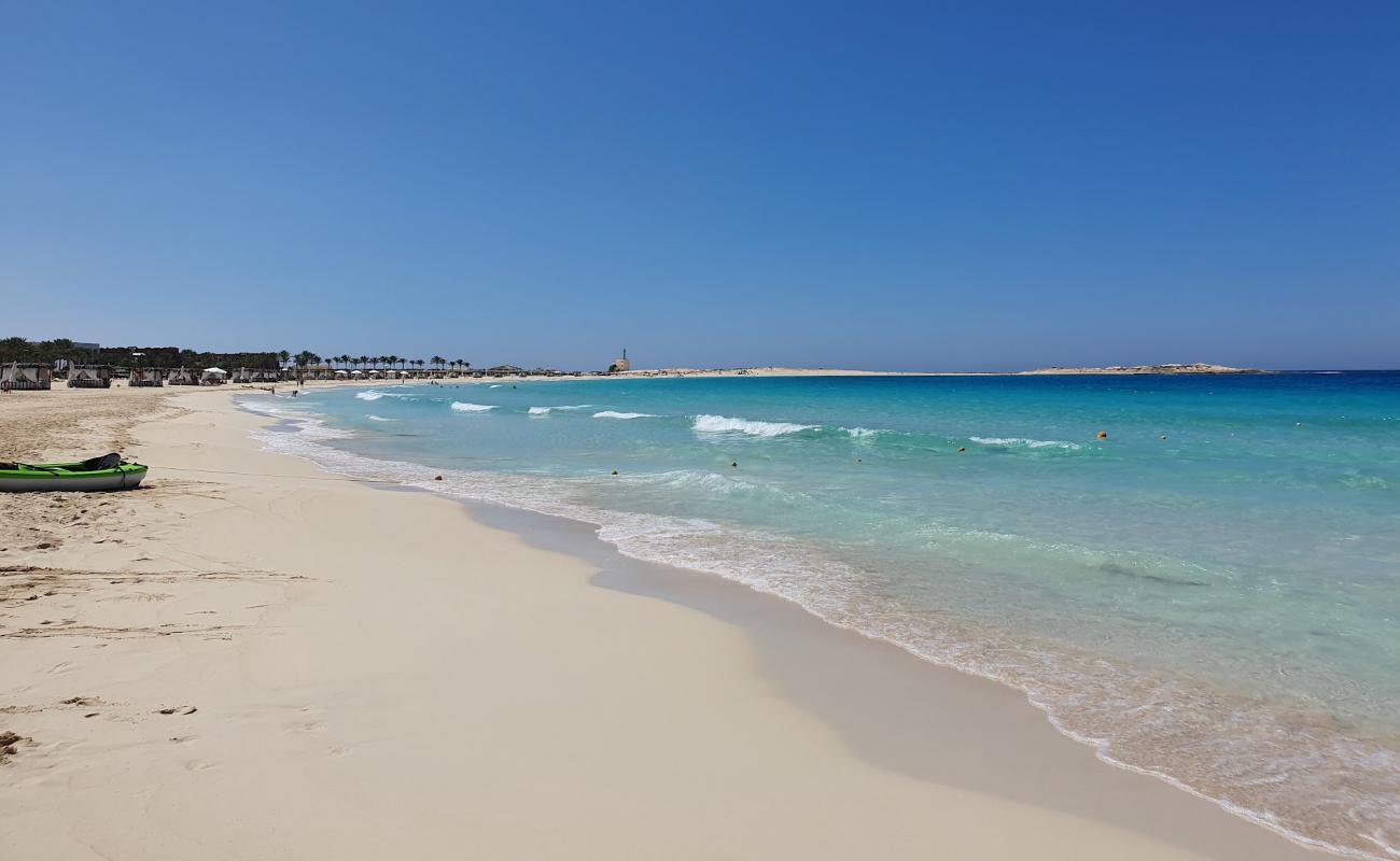 Photo de Veraclub Jaz Oriental Beach avec sable fin et lumineux de surface