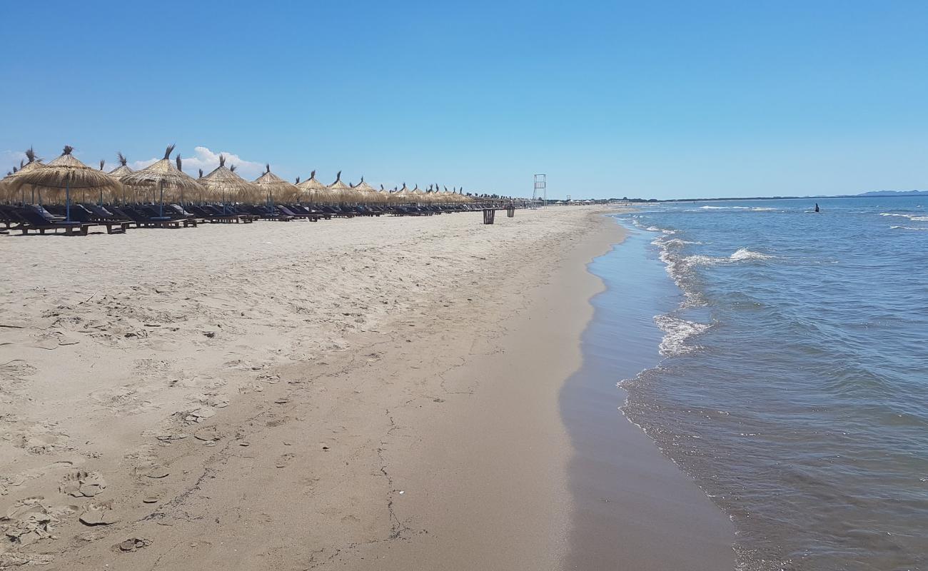 Photo de Ibiza beach avec sable fin gris de surface