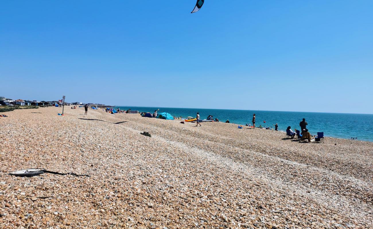 Photo de Hayling Island beach avec galets beige de surface
