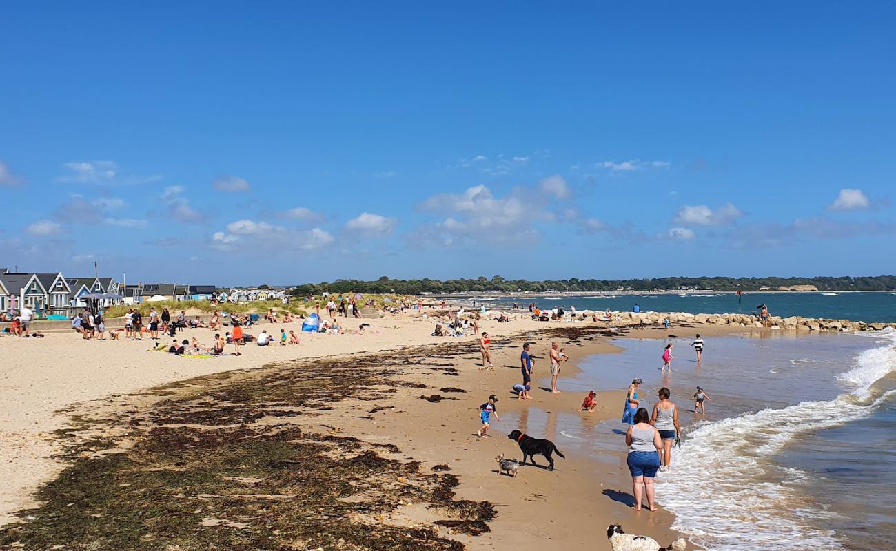 Photo de Hengistbury Head Sandspit avec sable lumineux de surface