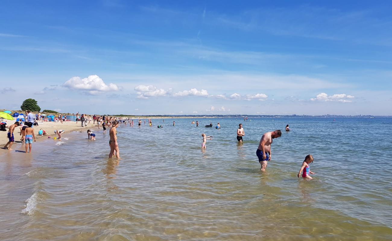 Photo de Plage de Knoll Studland avec sable beige de surface