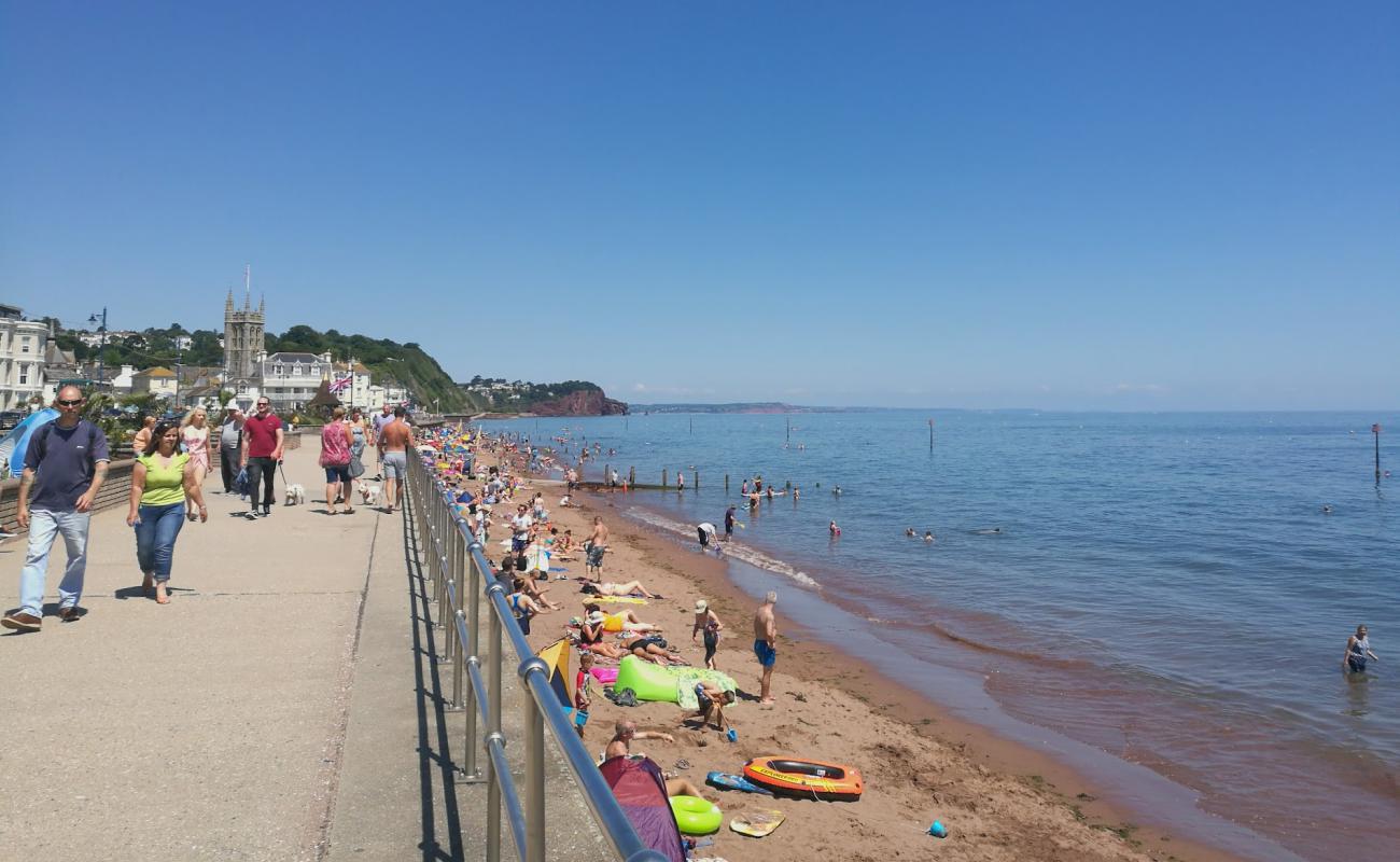 Photo de Plage de Teignmouth avec sable beige de surface