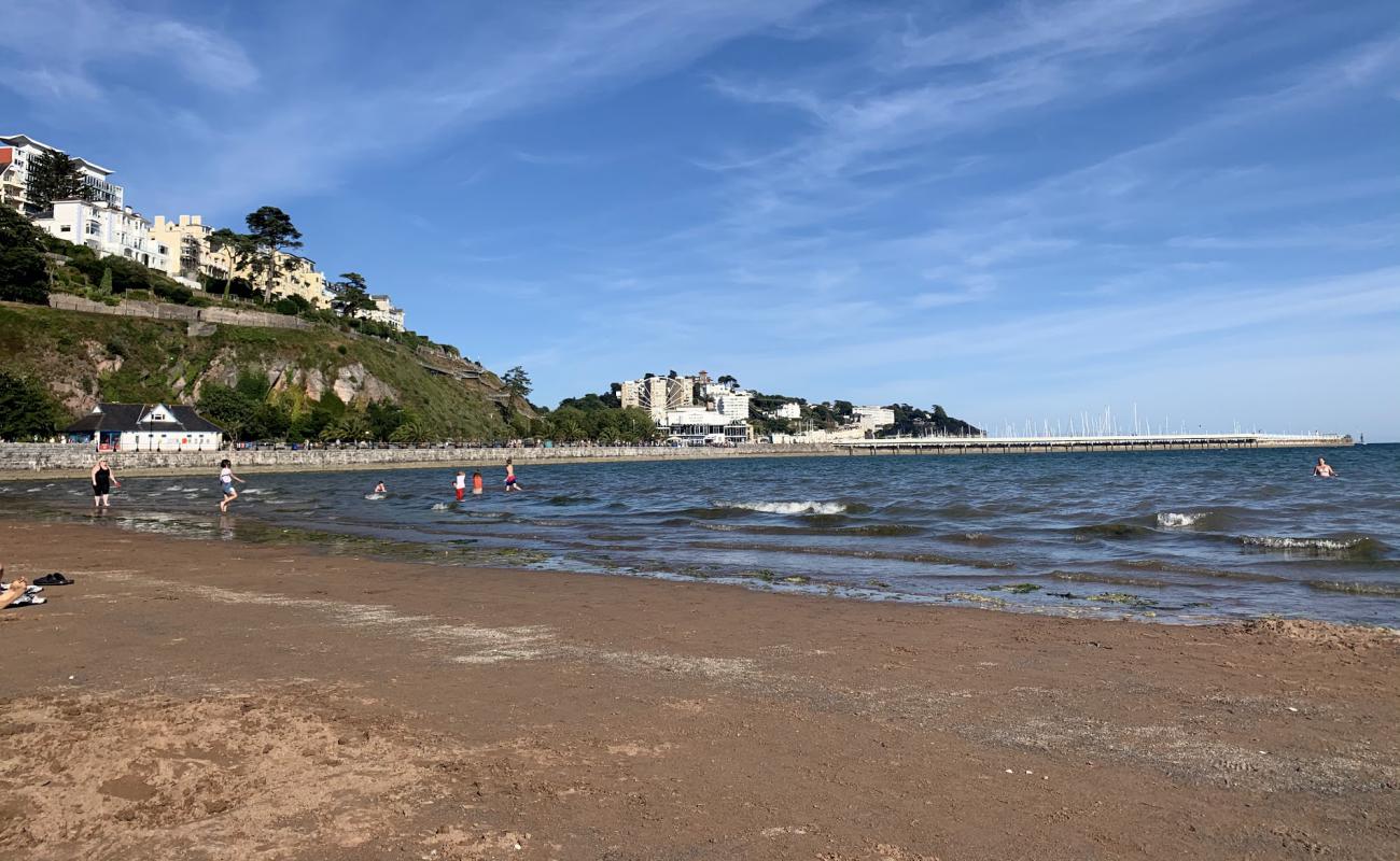 Photo de Torre Abbey Sands avec sable brun de surface