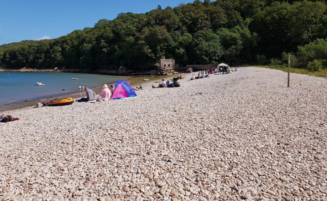 Photo de Elberry Cove avec galets beige de surface