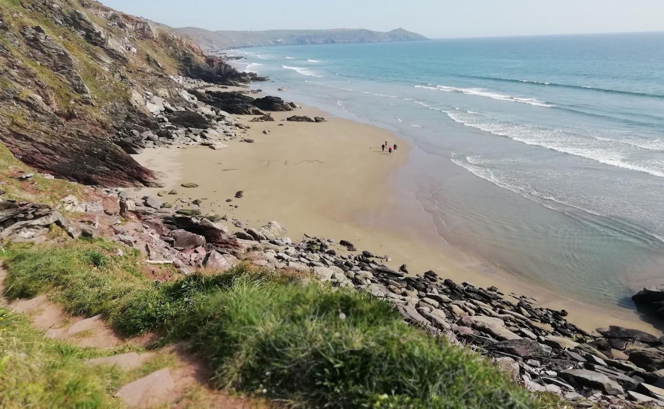 Photo de Islander beach avec sable beige de surface