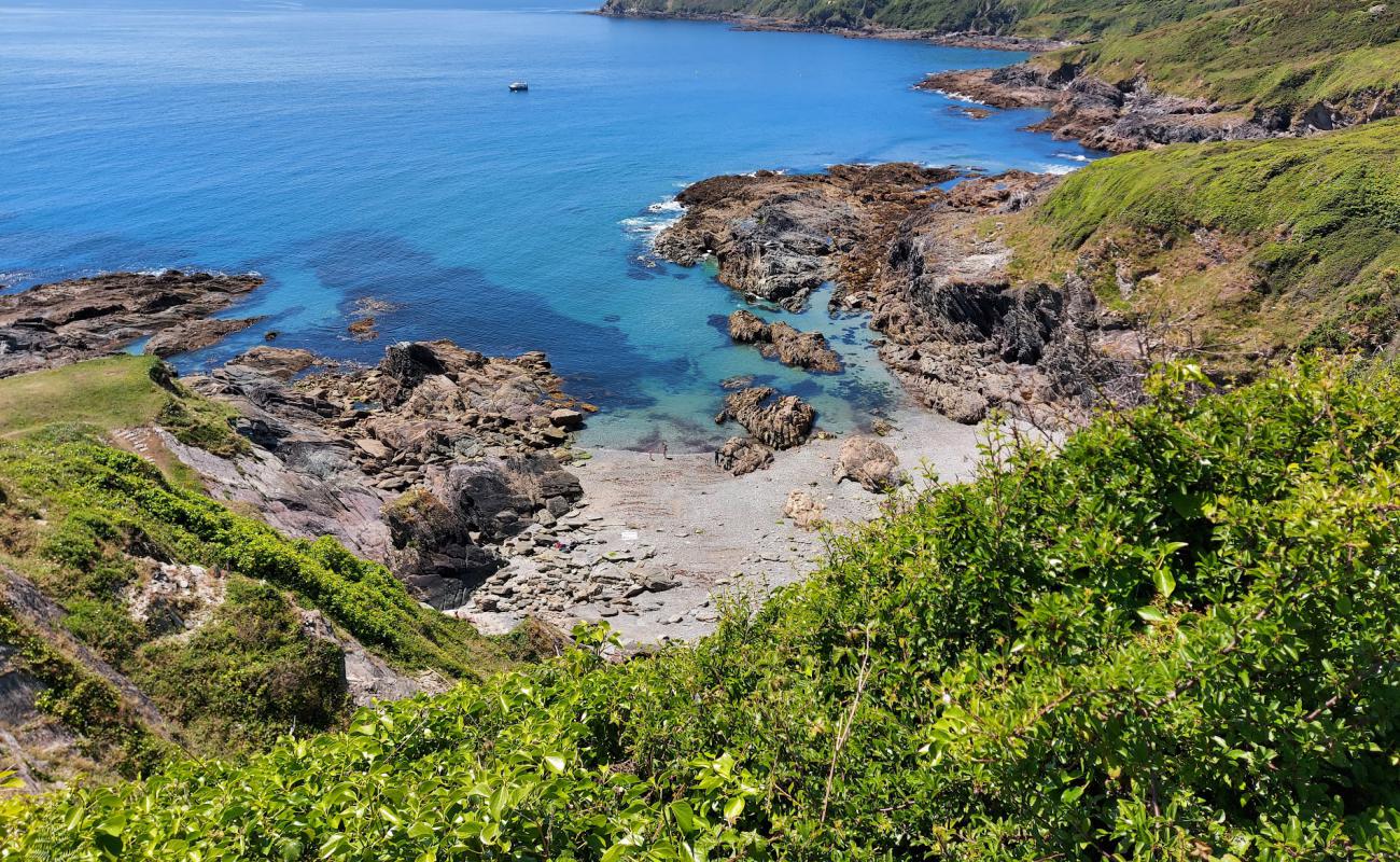 Photo de Parsons Cove avec sable gris avec roches de surface