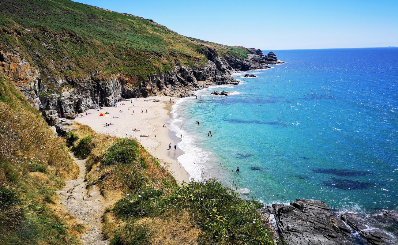 Photo de Rinsey Cove avec sable beige de surface