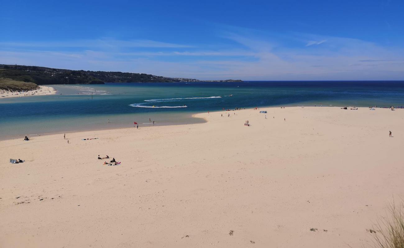 Photo de Plage de Hayle avec sable fin et lumineux de surface