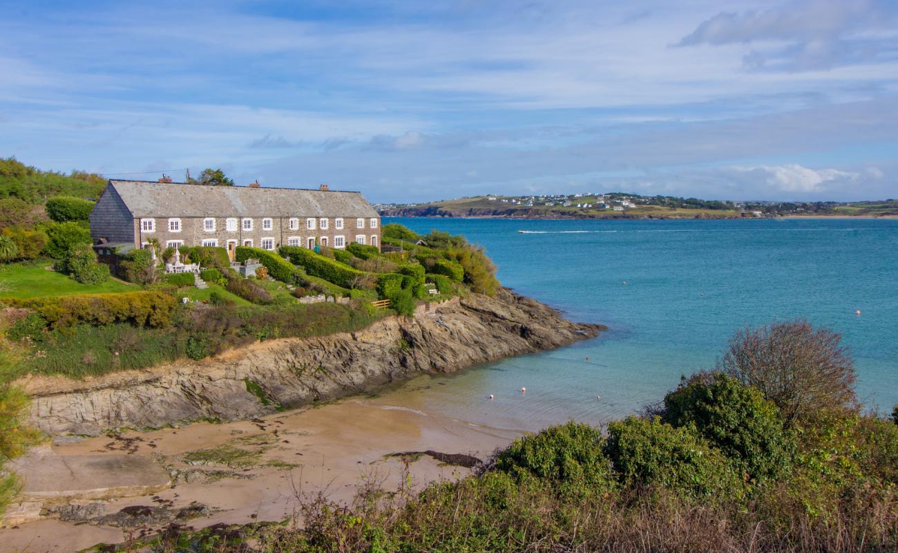 Photo de Hawker's Cove, Padstow avec sable lumineux de surface