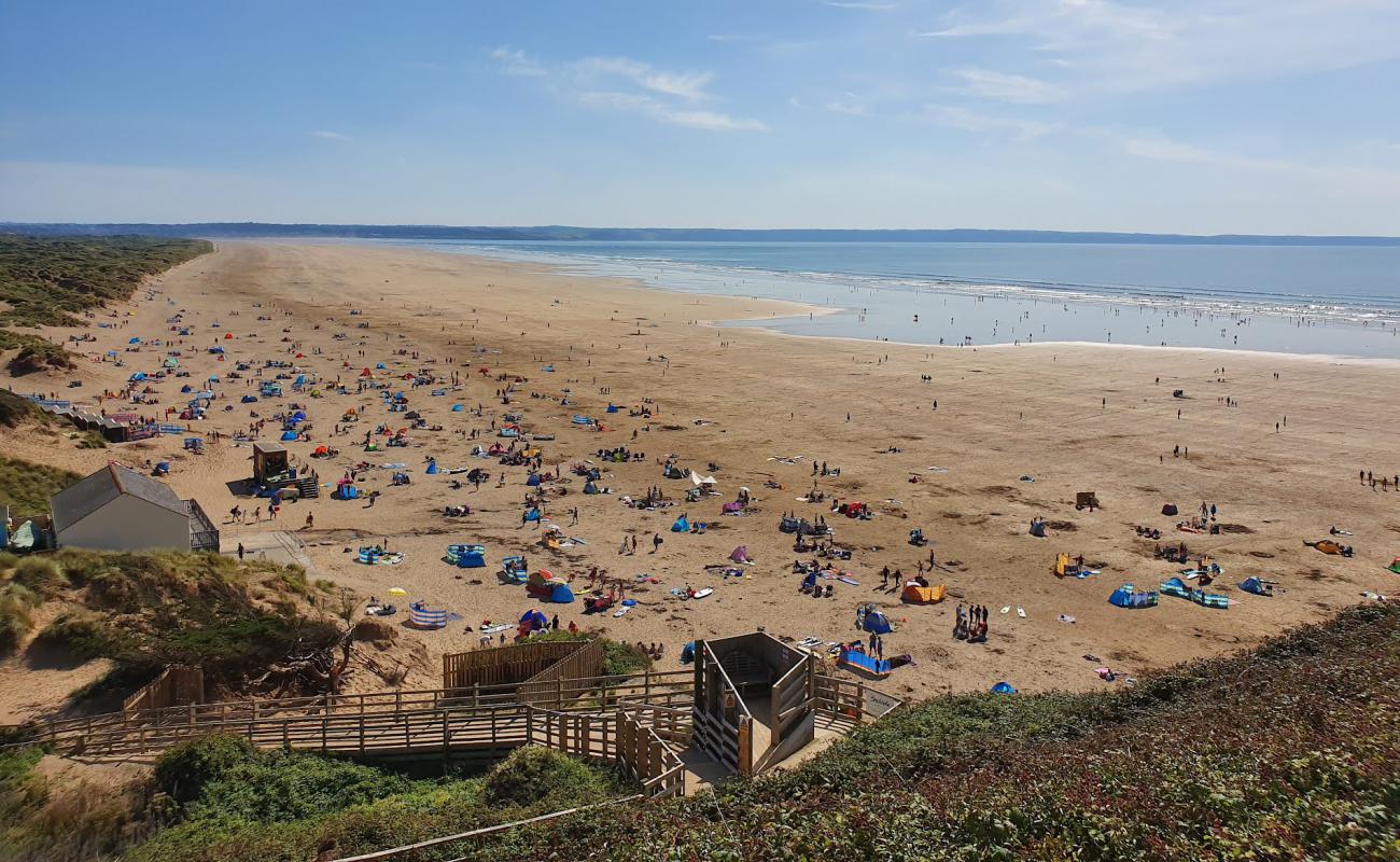 Photo de Saunton Sands avec sable brun de surface