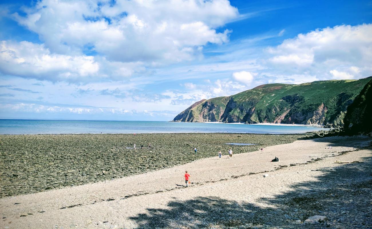 Photo de Blacklands beach avec terrain rocheux de surface