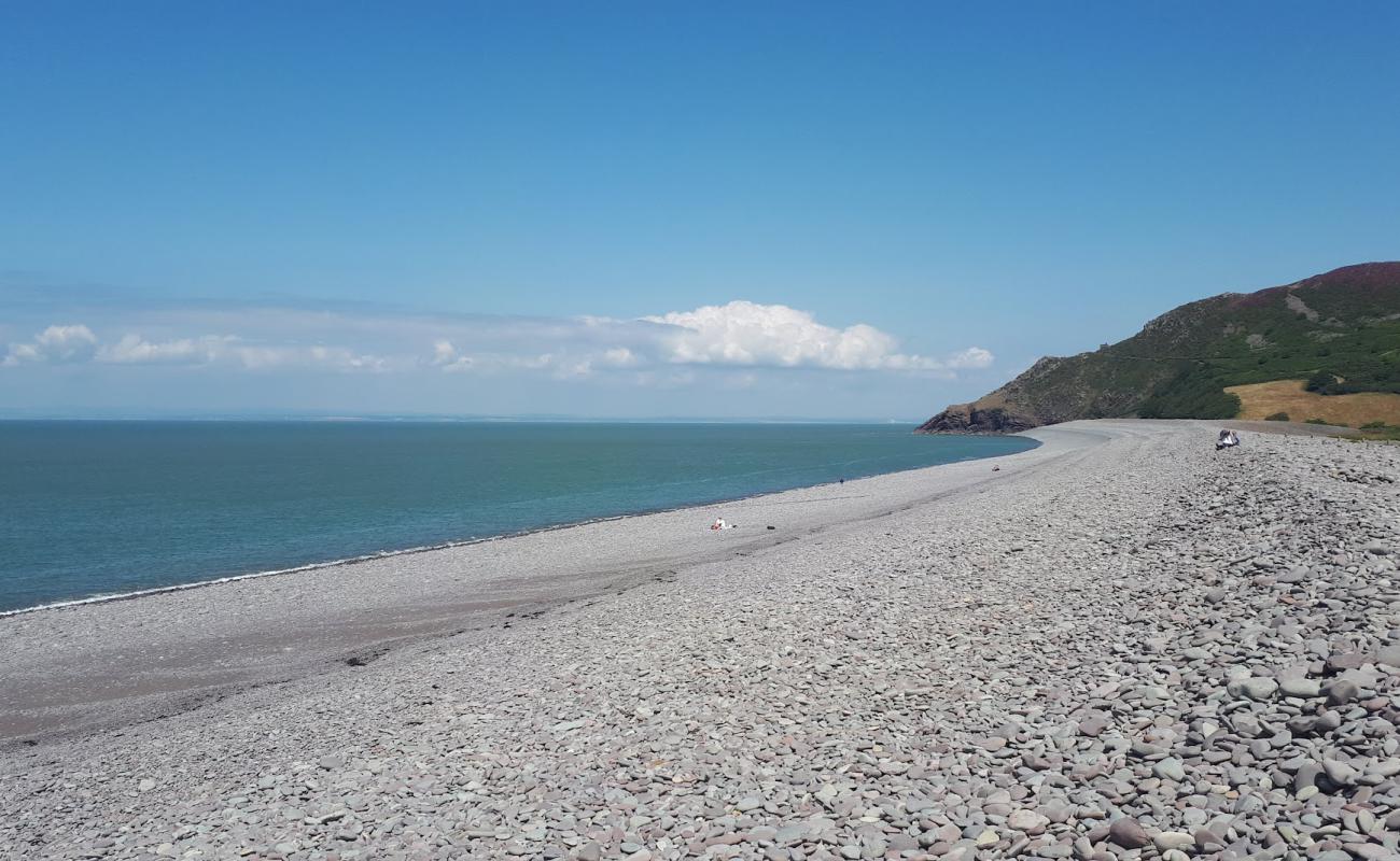 Photo de Plage de Bossington avec galets gris de surface
