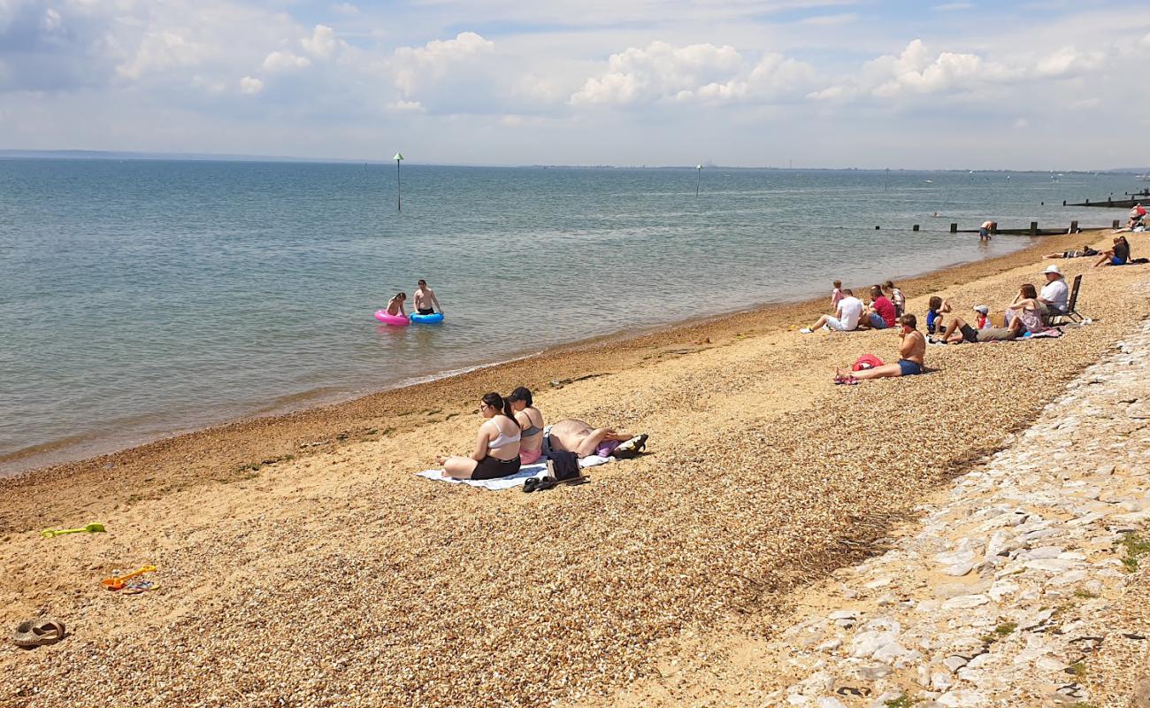 Photo de Westcliff beach avec sable beige & galets de surface