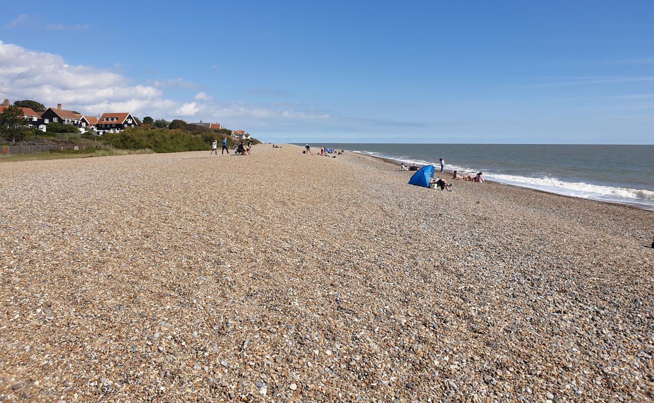 Photo de Plage de Thorpeness avec caillou brun de surface