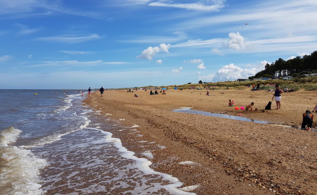 Photo de Old Hunstanton beach avec sable beige de surface