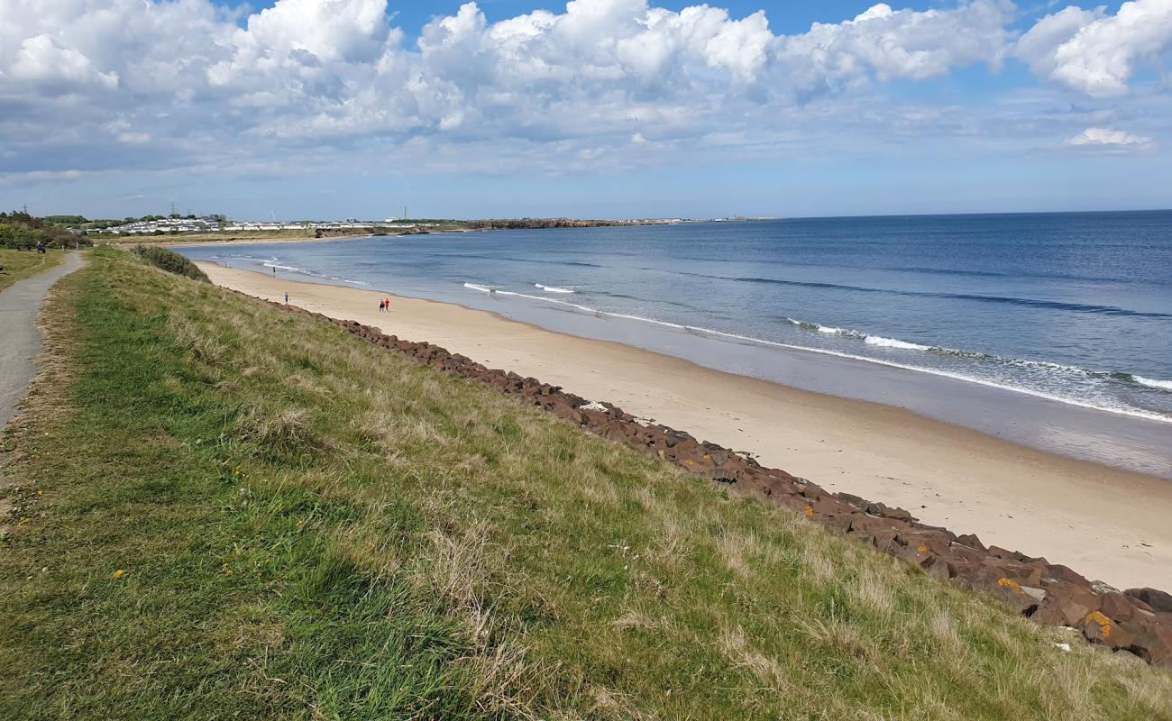 Photo de Plage de Cambois avec sable lumineux de surface