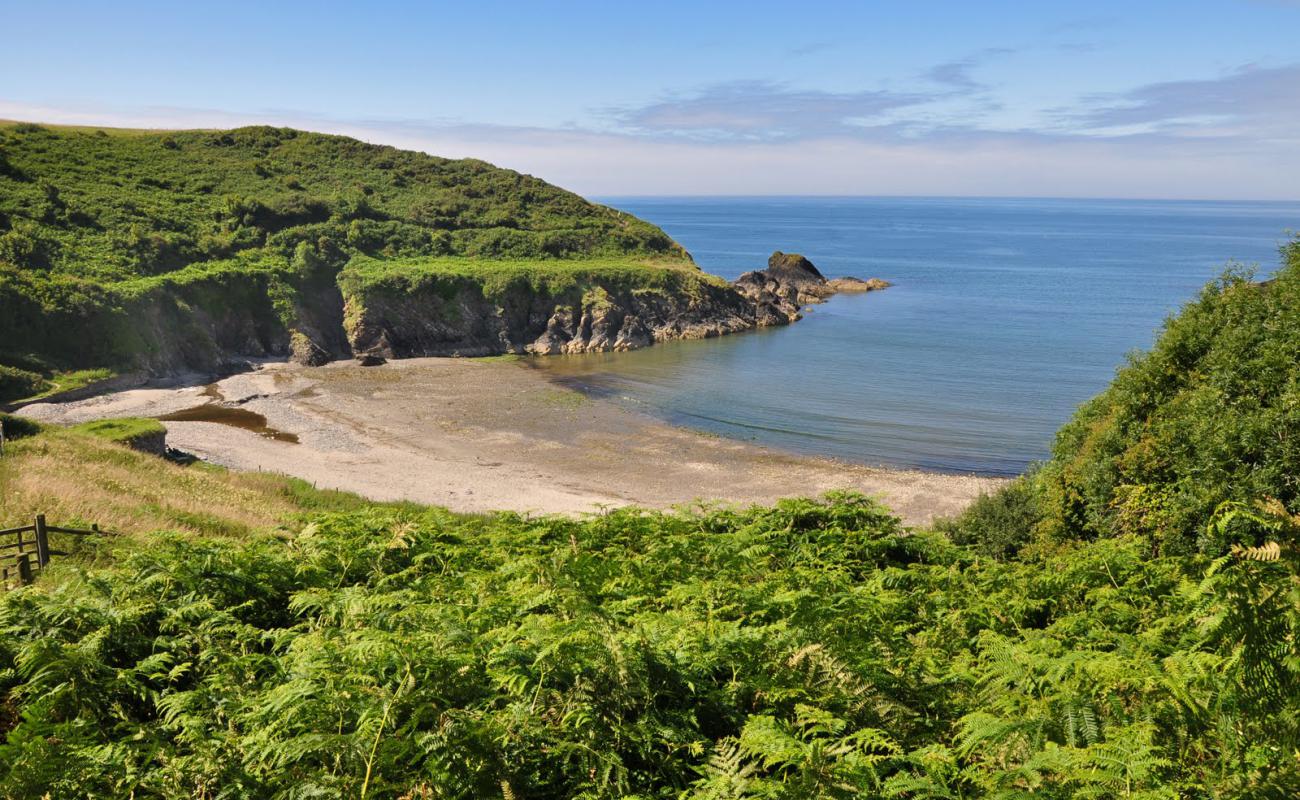 Photo de Aberfforest beach avec sable gris avec caillou de surface