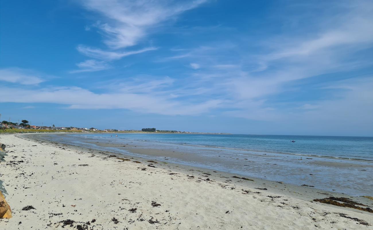 Photo de Cloughey Bay Beach avec sable beige de surface