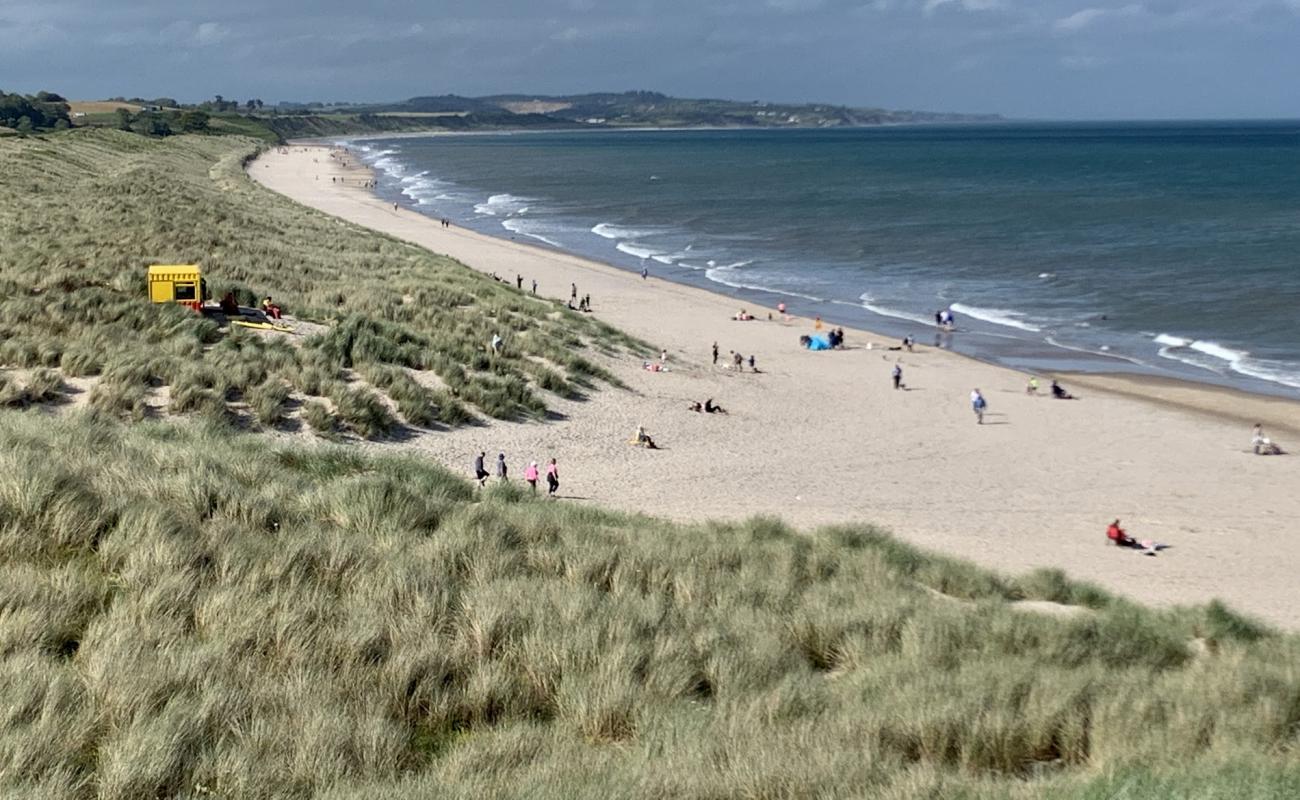 Photo de Curracloe beach avec sable beige fin de surface