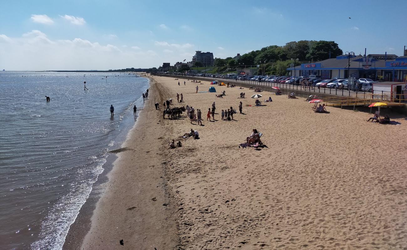 Photo de Plage de Cleethorpes avec sable lumineux de surface