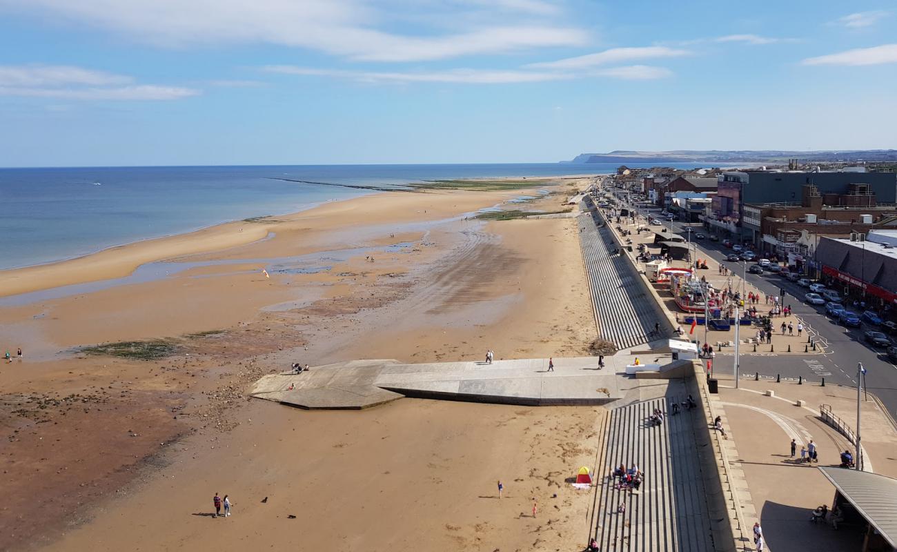 Photo de Plage de Redcar avec sable beige de surface