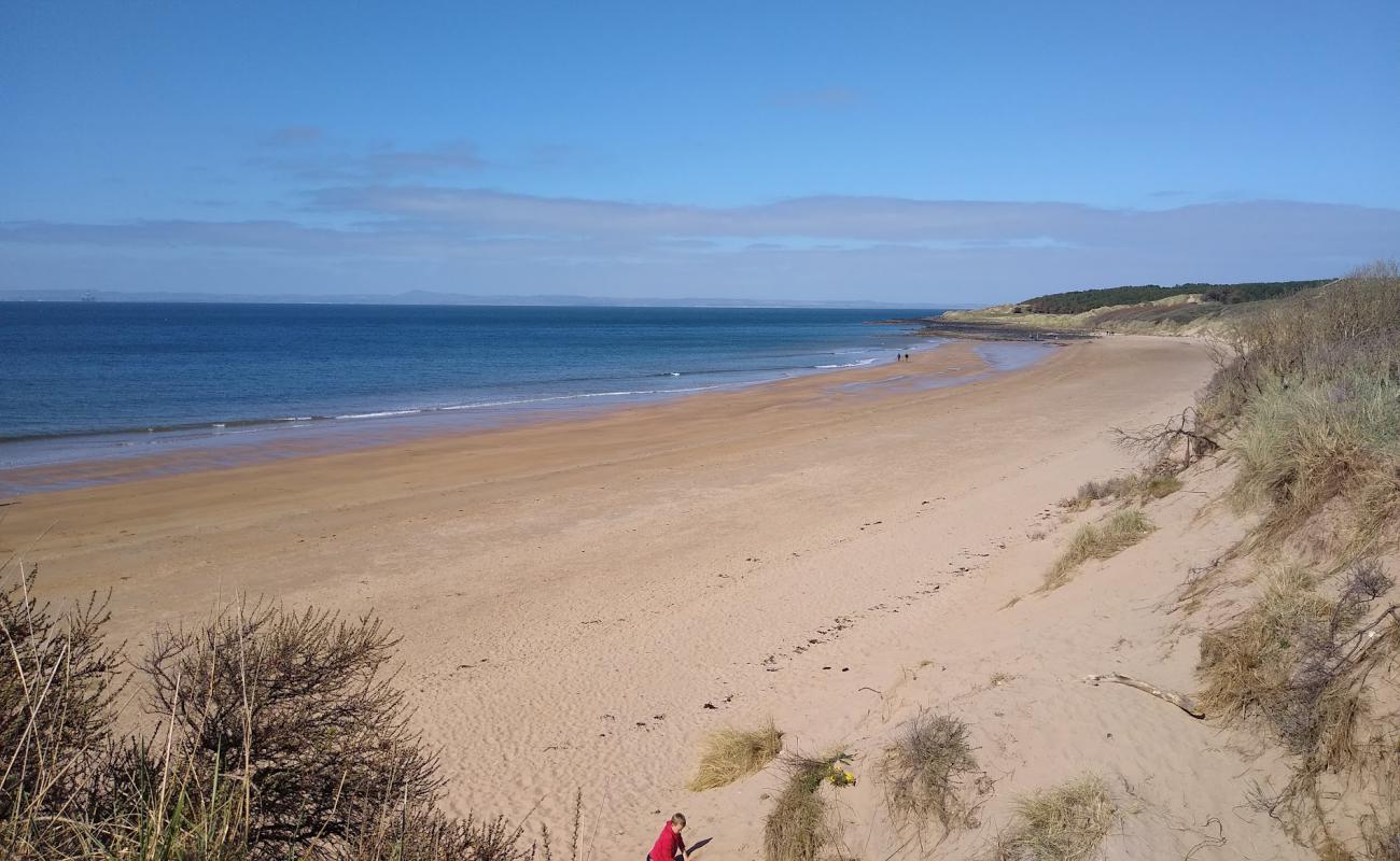 Photo de Plage de Gullane avec sable lumineux de surface