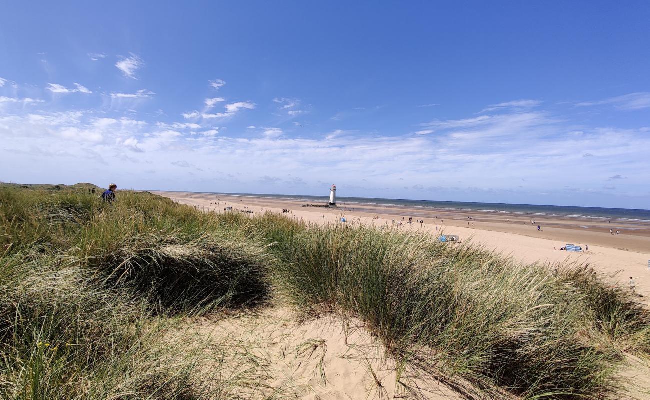 Photo de Plage de Talacre avec sable beige de surface