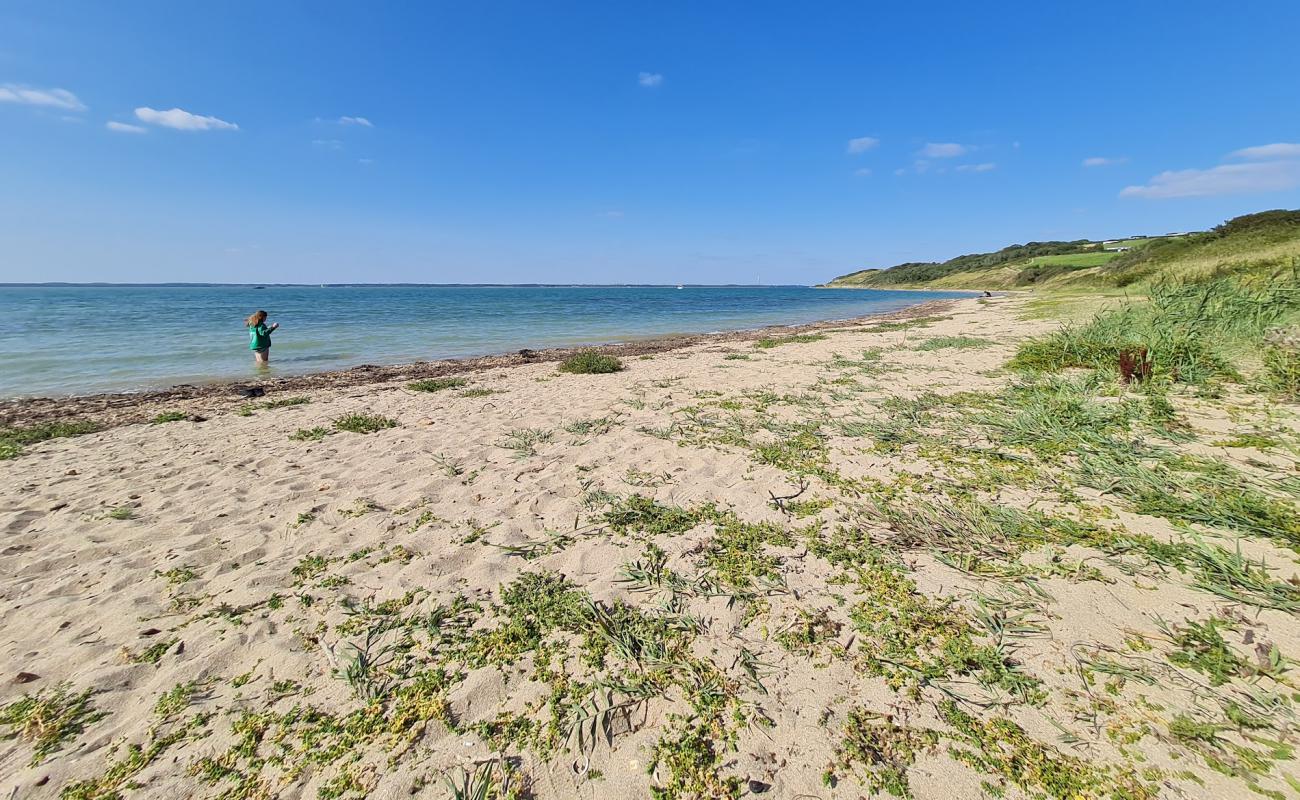 Photo de Thorness Bay Beach avec sable beige & galets de surface