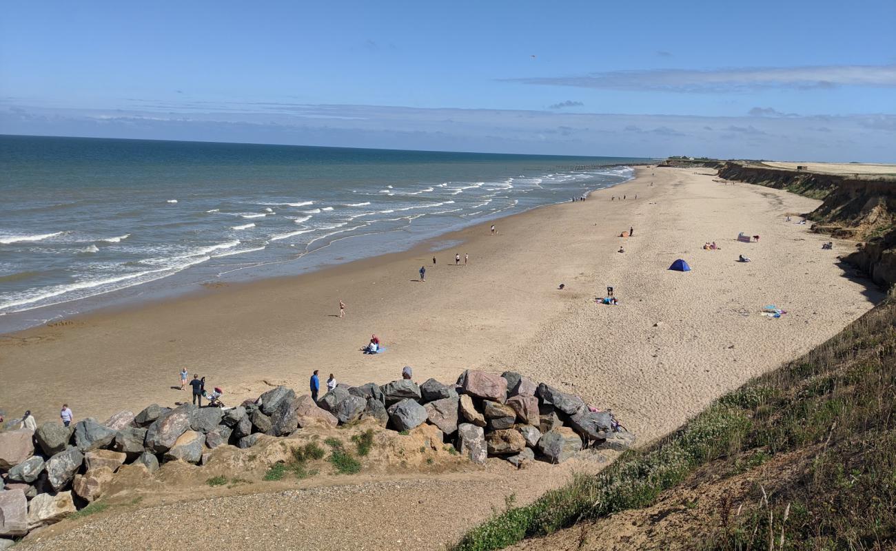 Photo de Plage de Happisburgh avec sable beige de surface