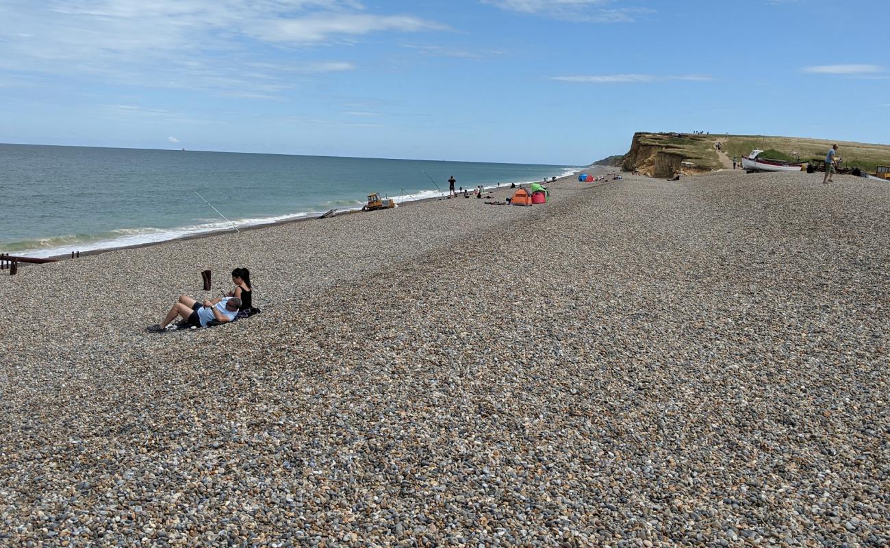 Photo de Plage de Weybourne avec galets gris de surface