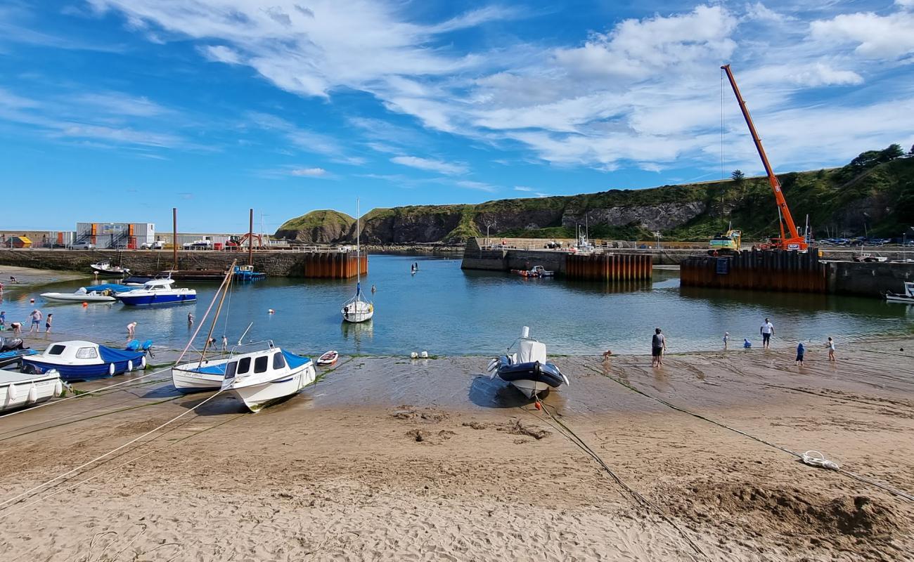 Photo de Stonehaven Harbour Beach avec sable lumineux de surface