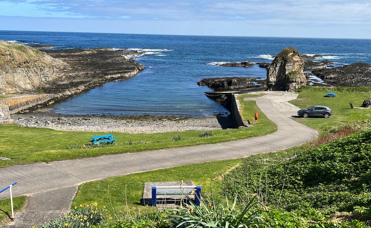 Photo de Staxigoe Hall Beach avec galets gris de surface