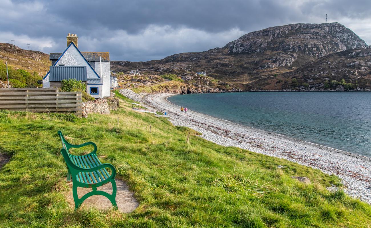 Photo de Ardmair Beach avec galets gris de surface