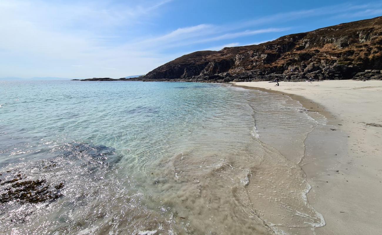 Photo de Rubha Shleite (Sandy Beach) avec sable beige de surface