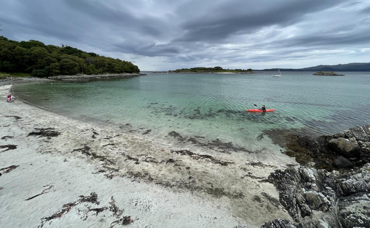 Photo de Samalaman Bay avec sable beige de surface