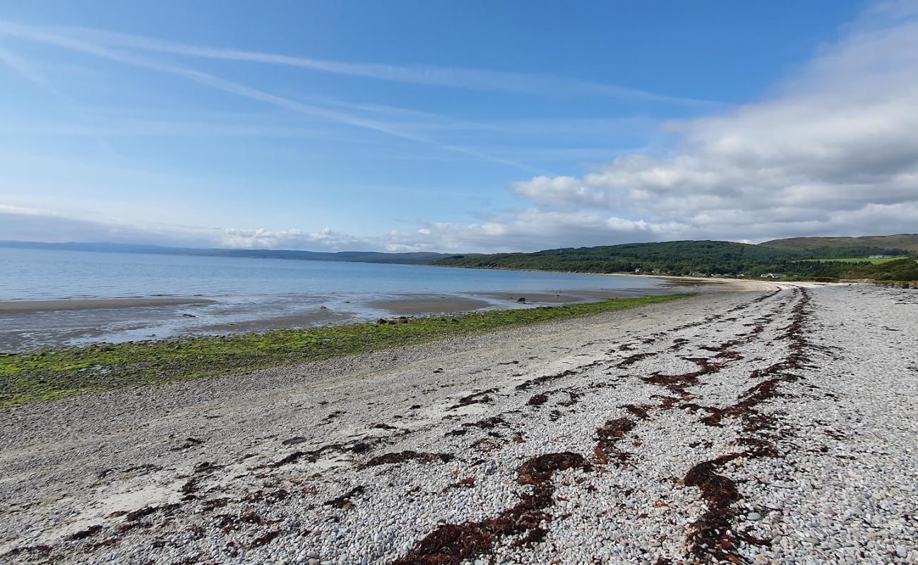 Photo de Skipness Castle Beach avec caillou gris de surface