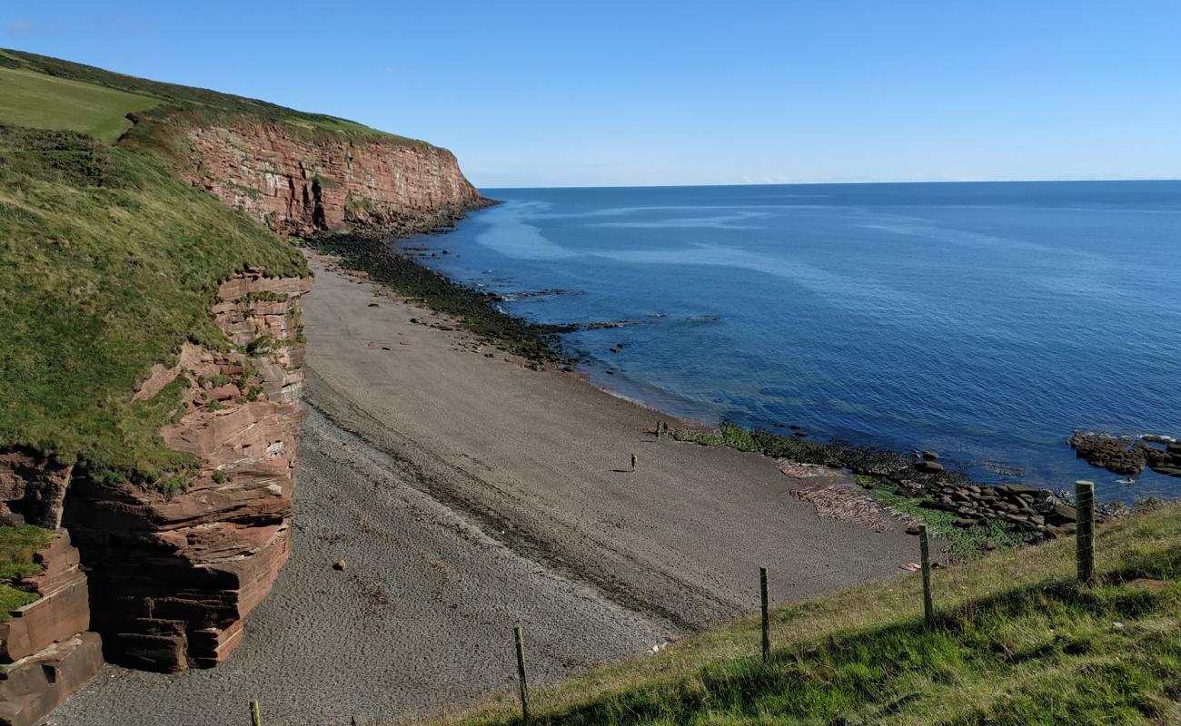 Photo de Fleswick Bay Beach avec caillou gris de surface