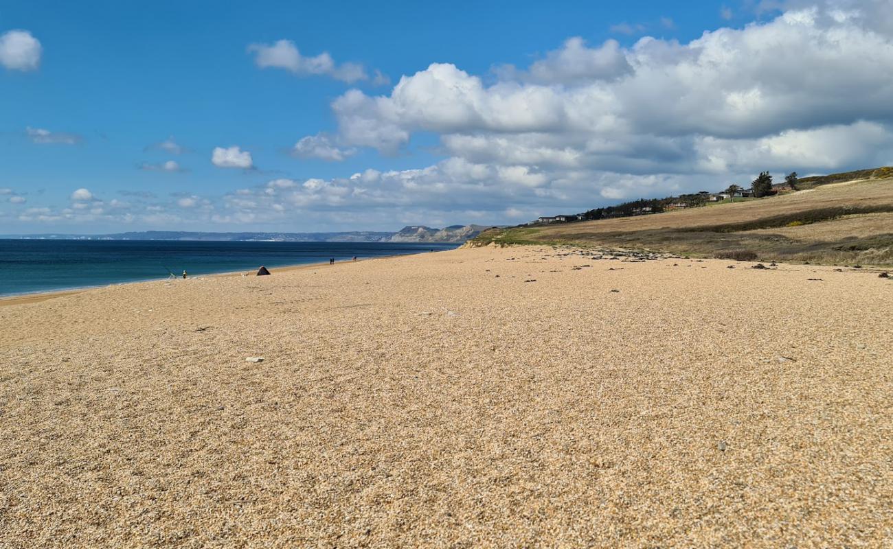 Photo de Plage de Cogden avec caillou fin clair de surface