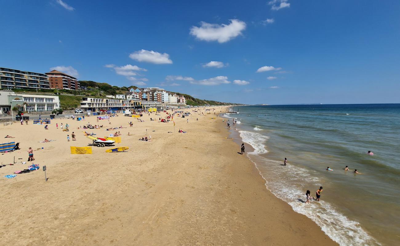 Photo de Plage de Bournemouth avec sable beige de surface