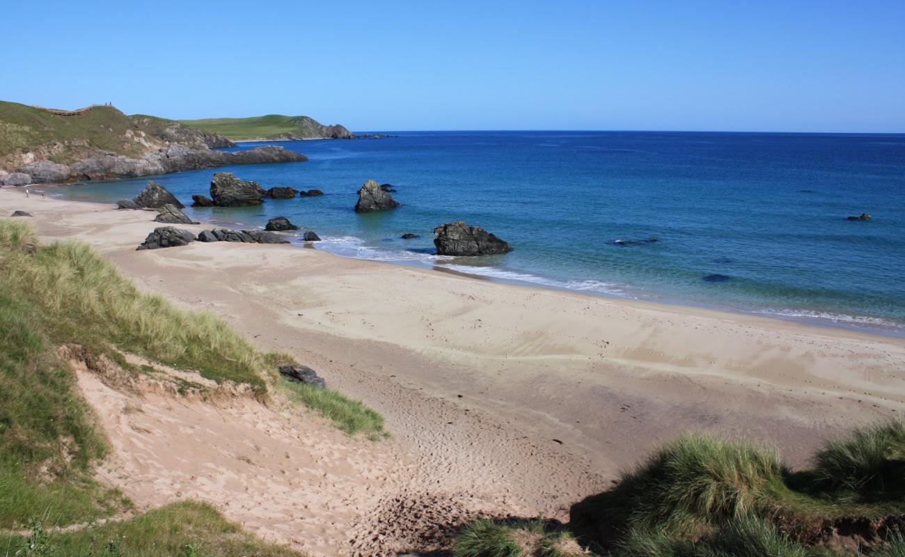 Photo de Plage de Durness avec sable lumineux de surface