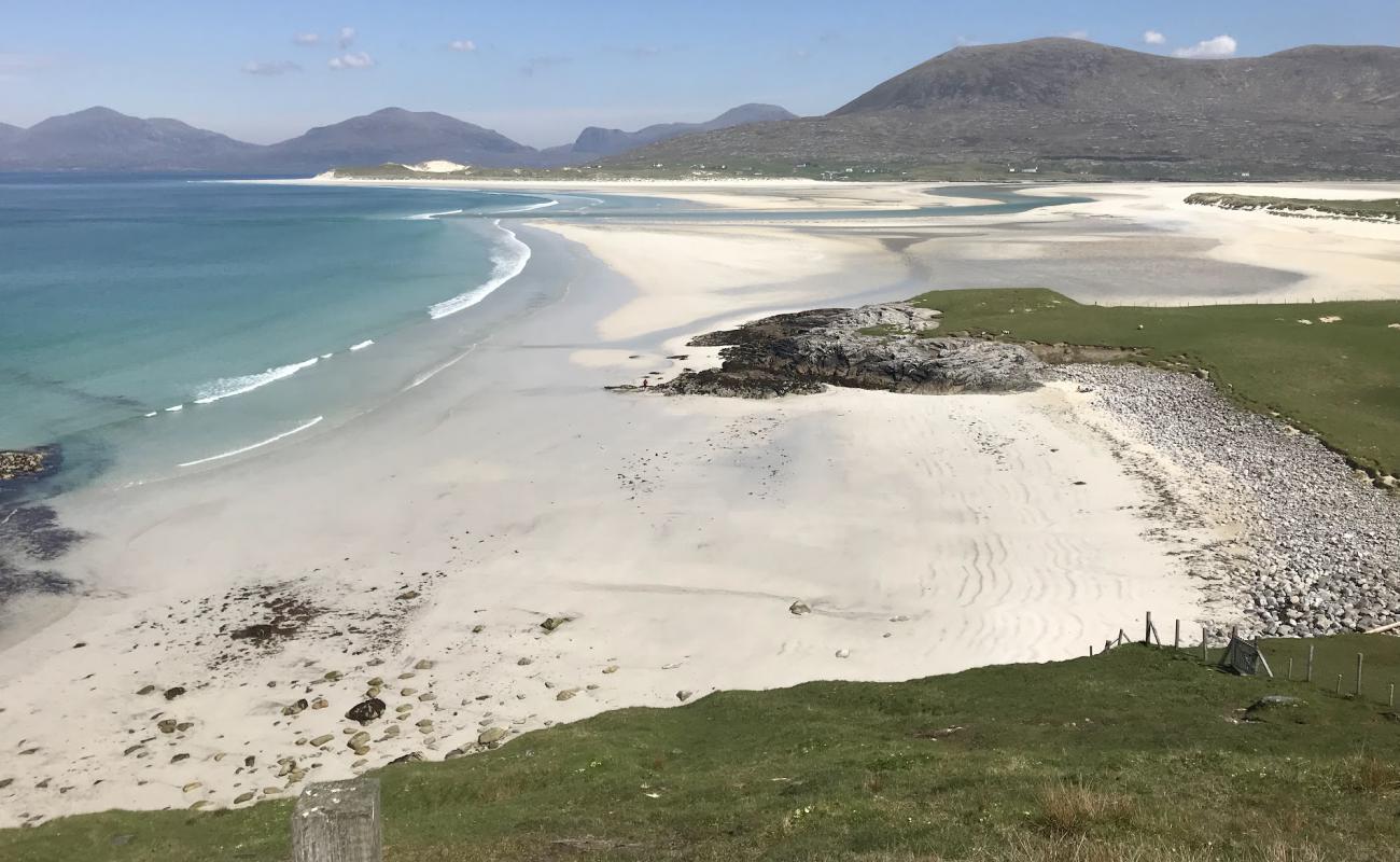 Photo de Plage de Seilebost avec sable lumineux de surface